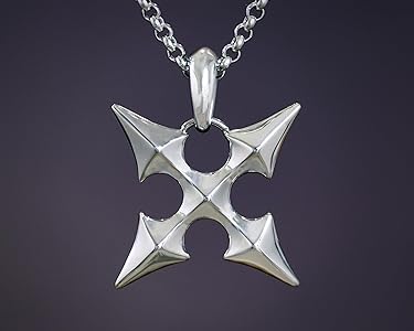 Amazon.com: Stainless Steel Two-Sided Kingdom Heart Roxas